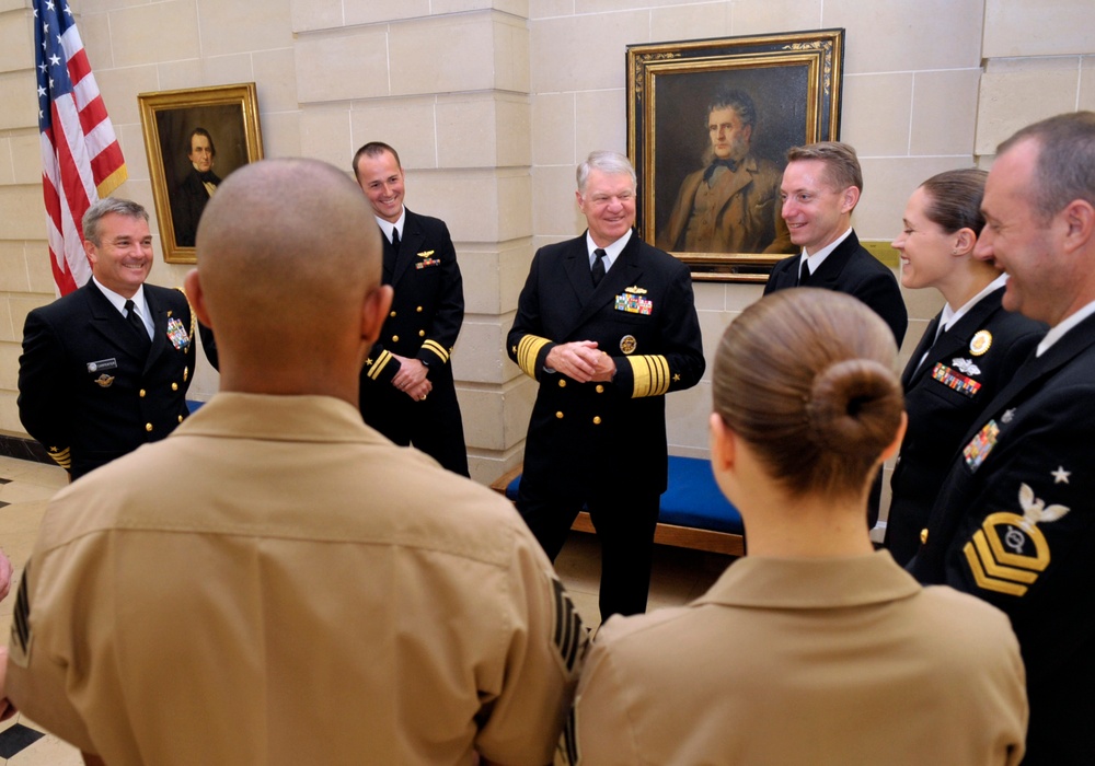 CNO visits US Embassy in Paris