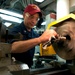 USS Fitzgerald sailor at work