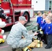 RAF Mildenhall firefighters visit local school during Fire Prevention Month