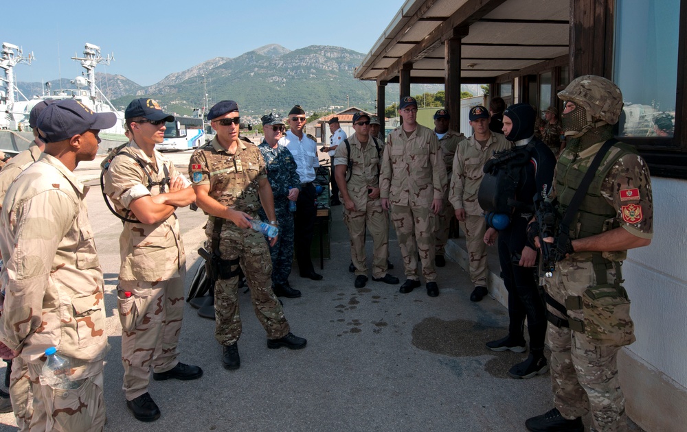 USS Winston Churchill in Montenegro
