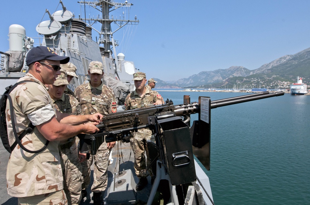 USS Winston Churchill in Montenegro