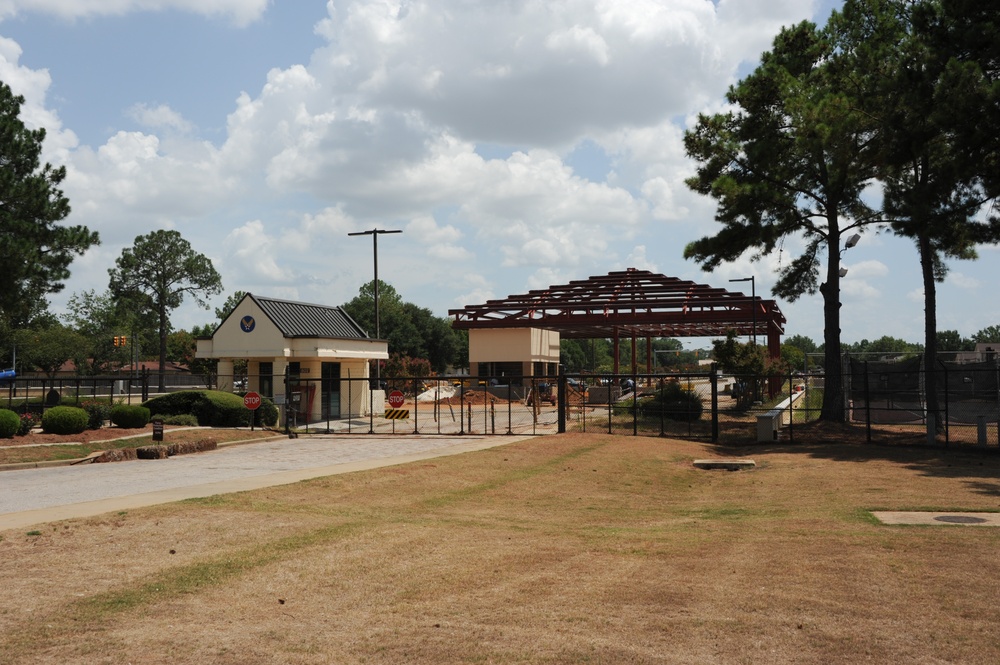 Congressman Dickinson gate construction