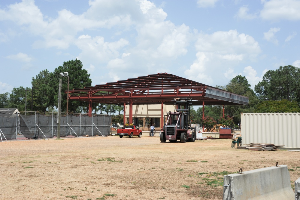 Congressman Dickinson gate construction