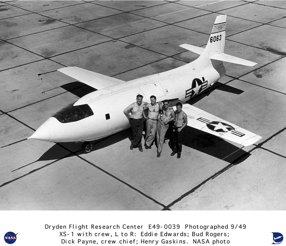 X-1-2 on ramp with crew