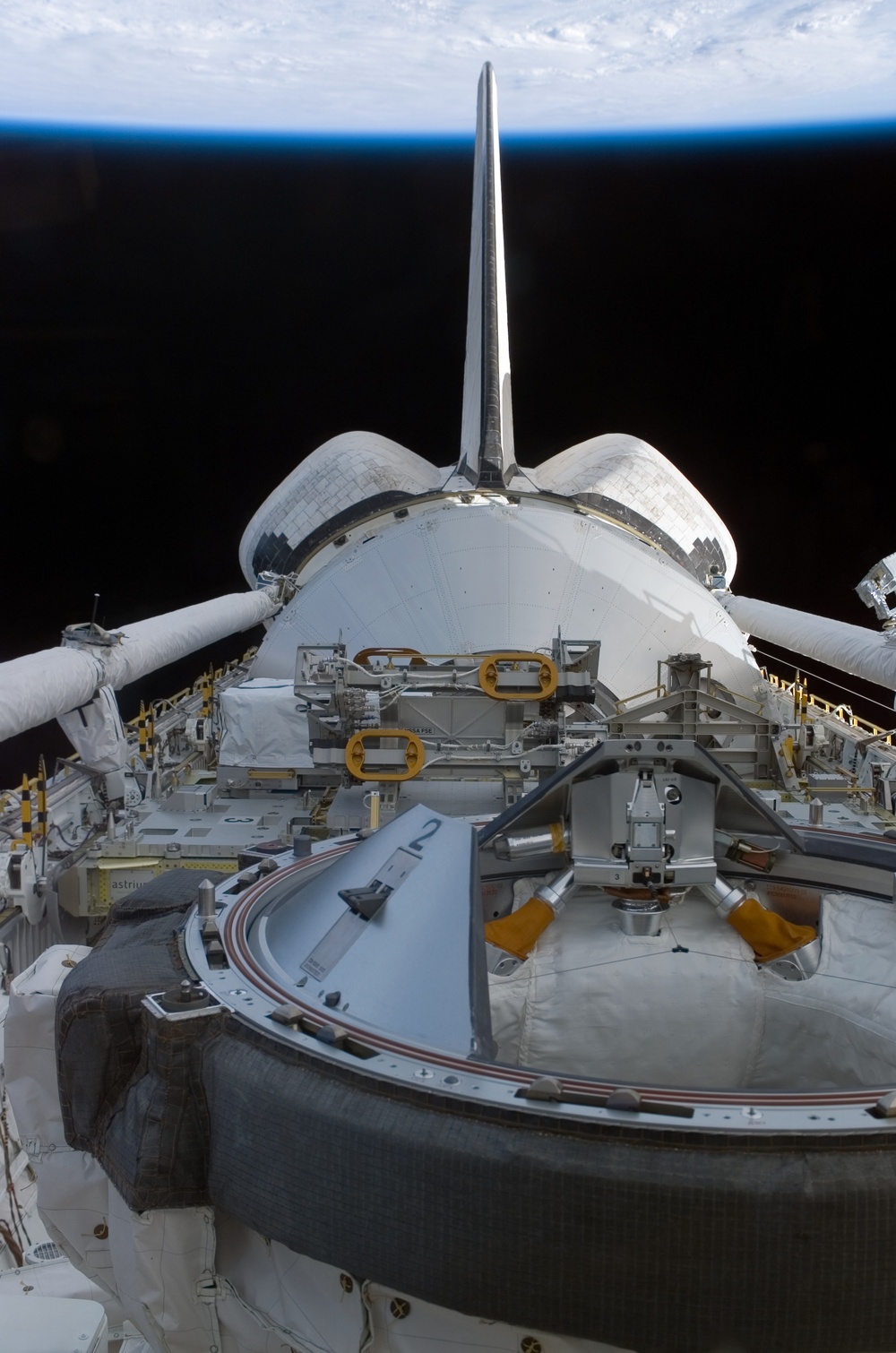 View of the Discovery's payload bay