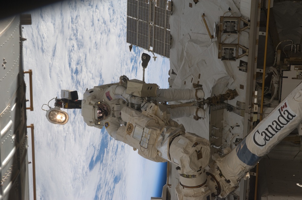 DVIDS - Images - STS-119 Extravehicular Activity EVA 3 GAT SSRMS LEE B ...