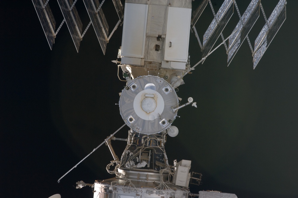 ISS during STS-119 Approach