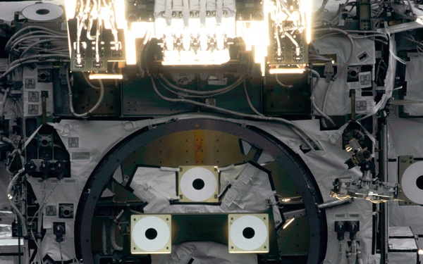 Views of ISS during undocking