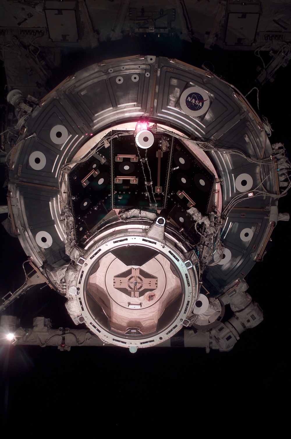 View of PMA 2 during STS-111 UF-2 approach for docking