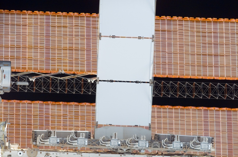 ISS during approach of the STS-115 Space Shuttle Atlantis