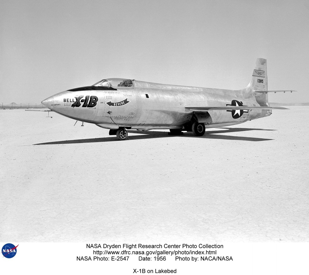 X-1B on Lakebed