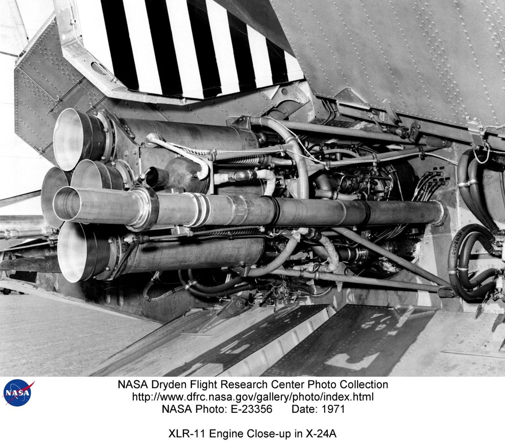 XLR-11 Engine Close-up in X-24A