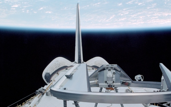 View of the ODS in Atlantis' payload bay taken during STS-110