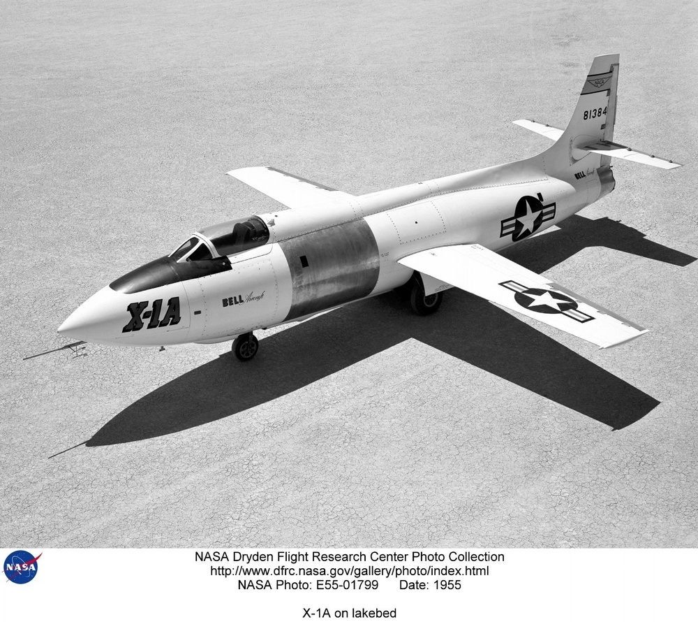 X-1A on lakebed
