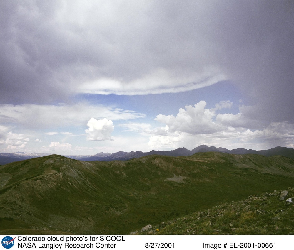 Colorado cloud photo's for S'COOL