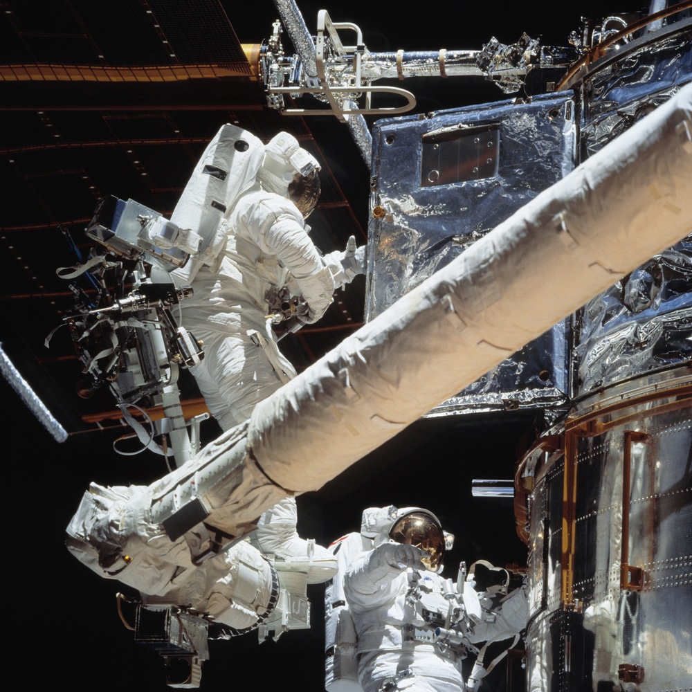 EVA 3 on Flight Day 6 to service the Hubble Space Telescope