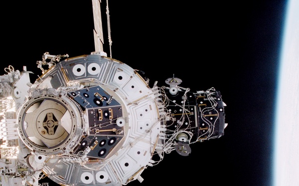 View of ISS after undocking