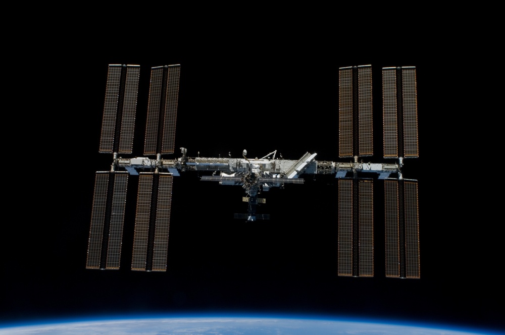 ISS Flyaround views during STS-119
