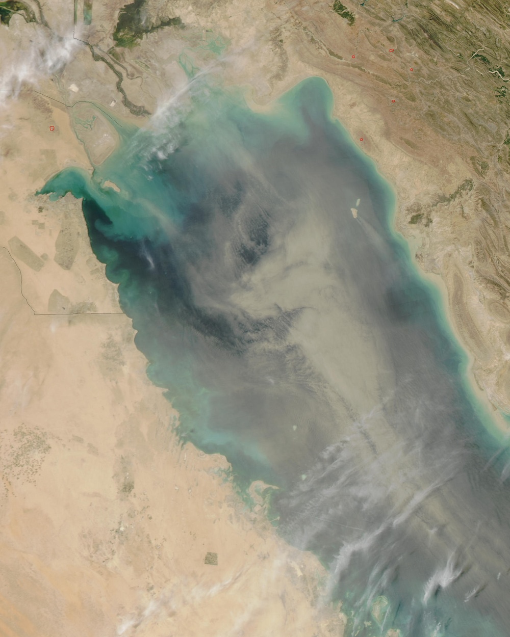 Dust Storm over the Persian Gulf: Natural Hazards