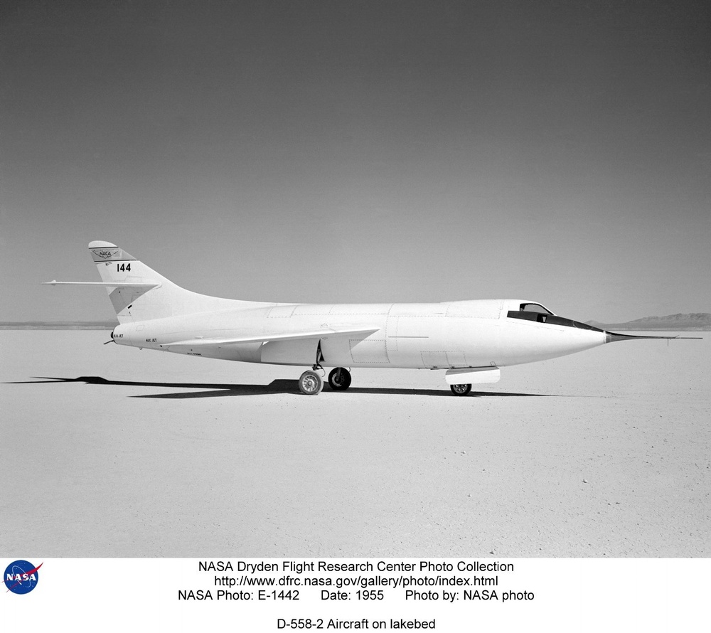 D-558-2 Aircraft on lakebed