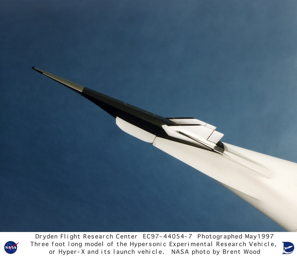 Hyper-X and Pegasus Launch Vehicle: A Three-Foot Model of the Hypersonic Experimental Research Vehic