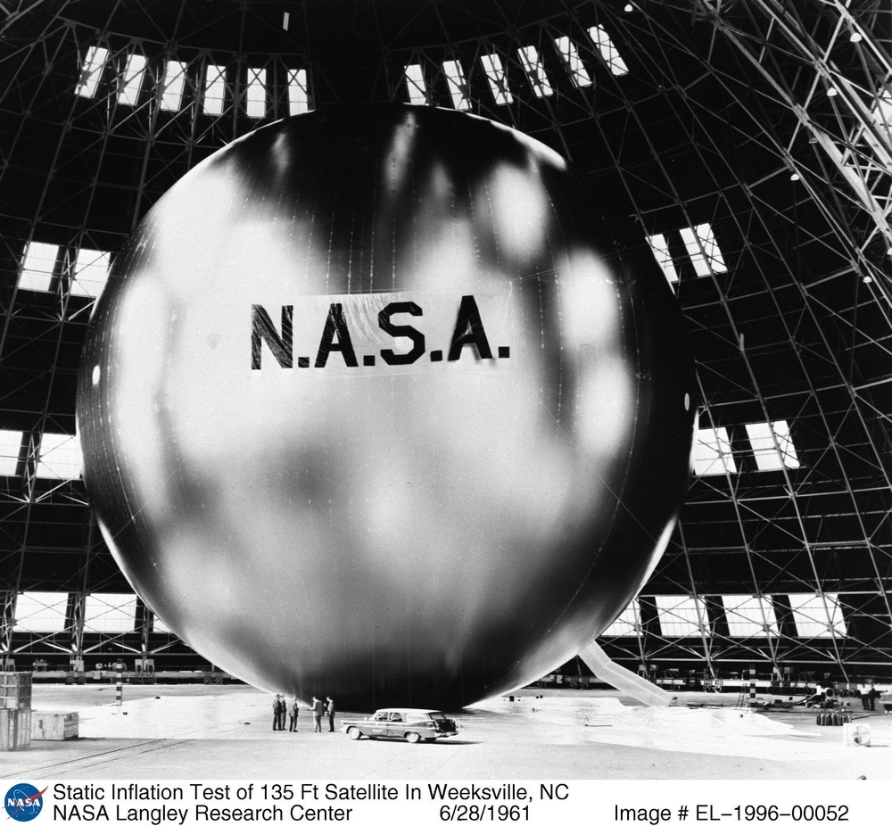 Static Inflation Test of 135 Ft Satellite In Weeksville, NC