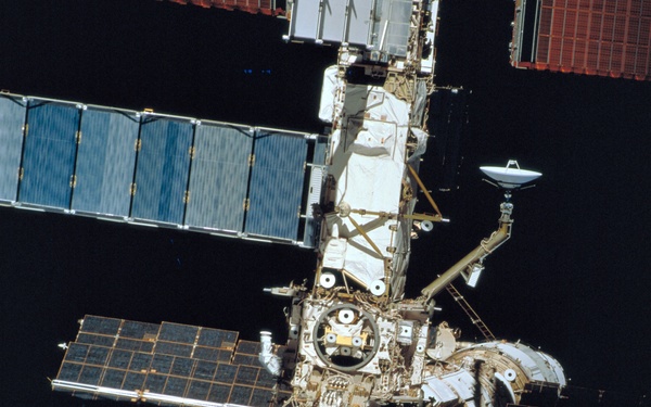 Various views of the Destiny Laboratory module and the ISS