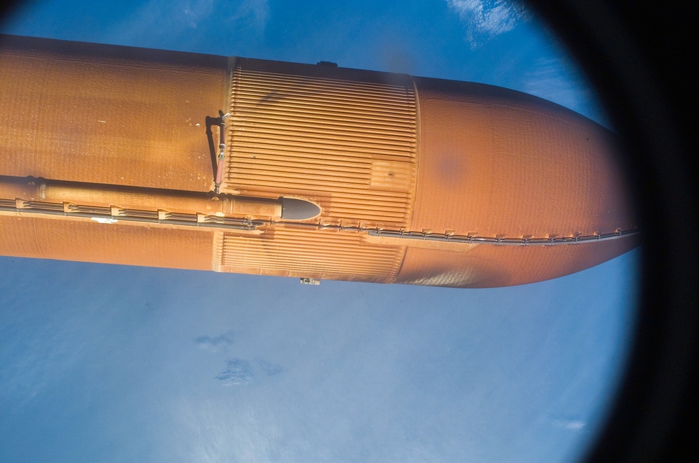 View of STS-114 External Fuel Tank during separation