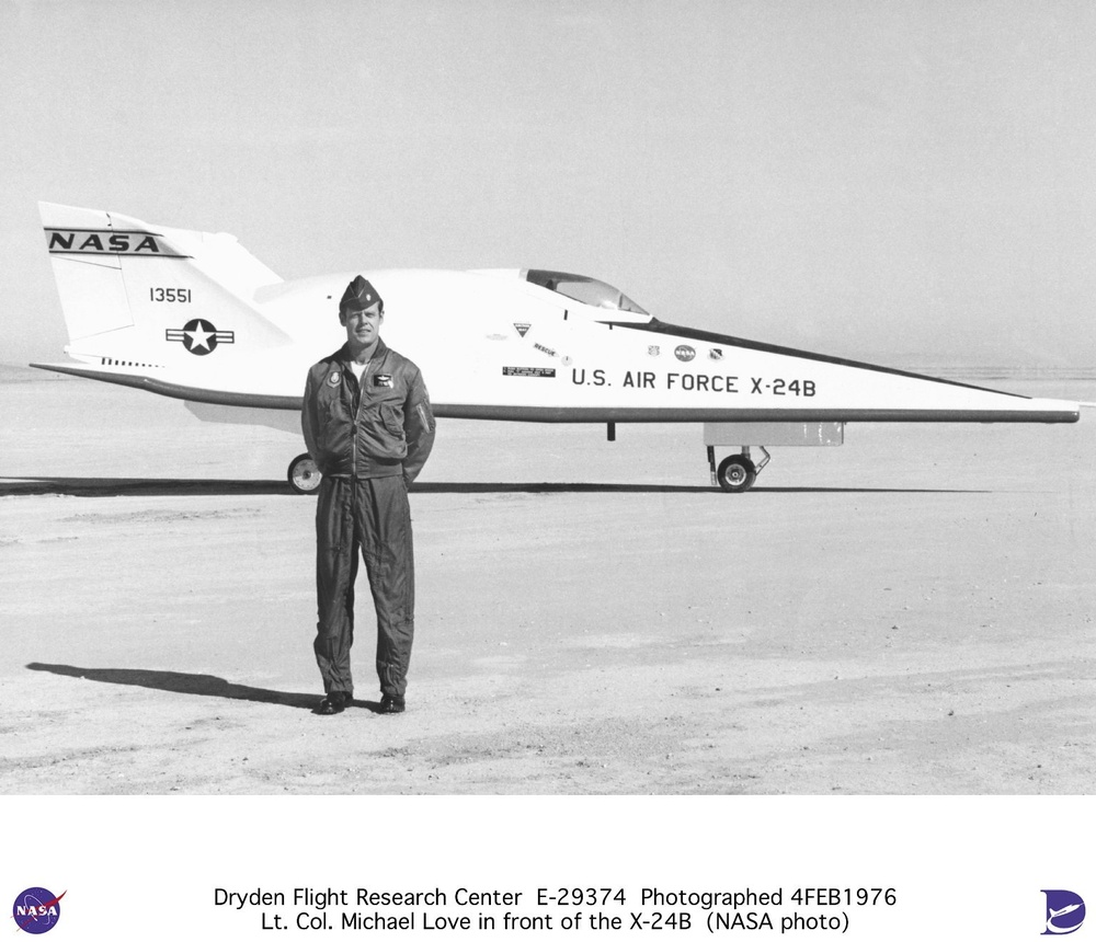 X-24B with Test Pilot Lt. Col. Michael V. Love