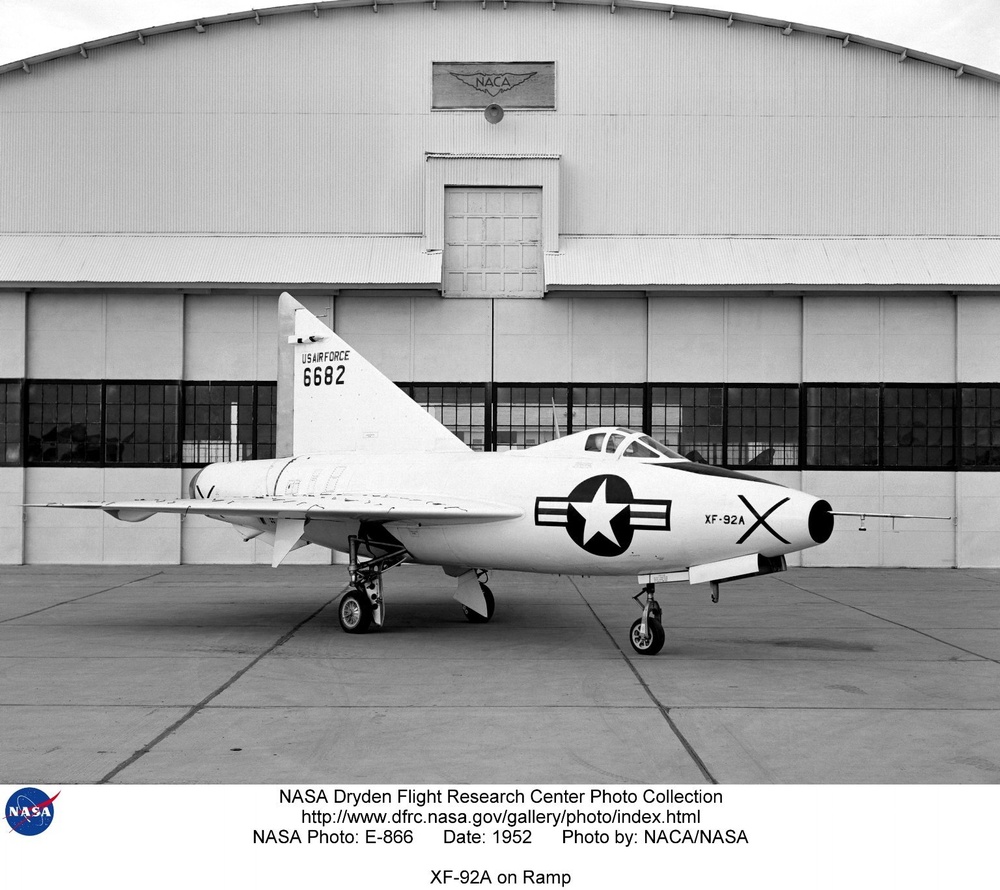 XF-92A on Ramp