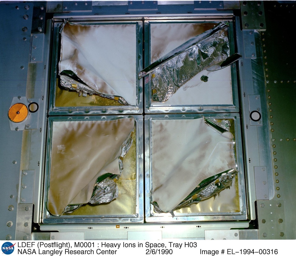 LDEF (Postflight), M0001 : Heavy Ions in Space, Tray H03
