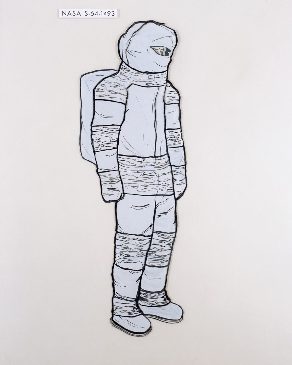 Artist's concept of a prototype of an Apollo Space suit.