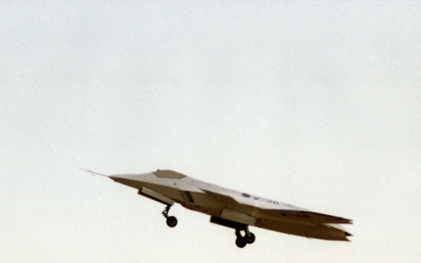 X-36 during First Flight
