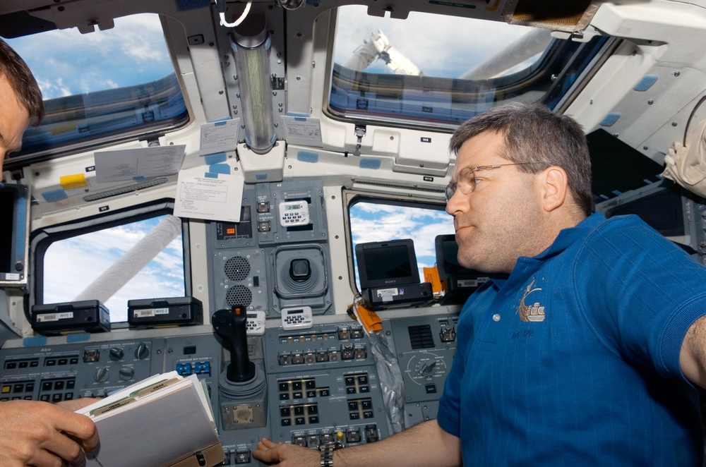 Frick on FD during STS-122