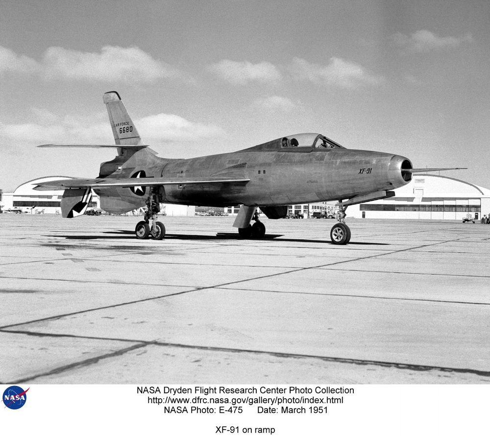 XF-91 on ramp