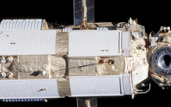 Various views of the ISS taken during fly-around