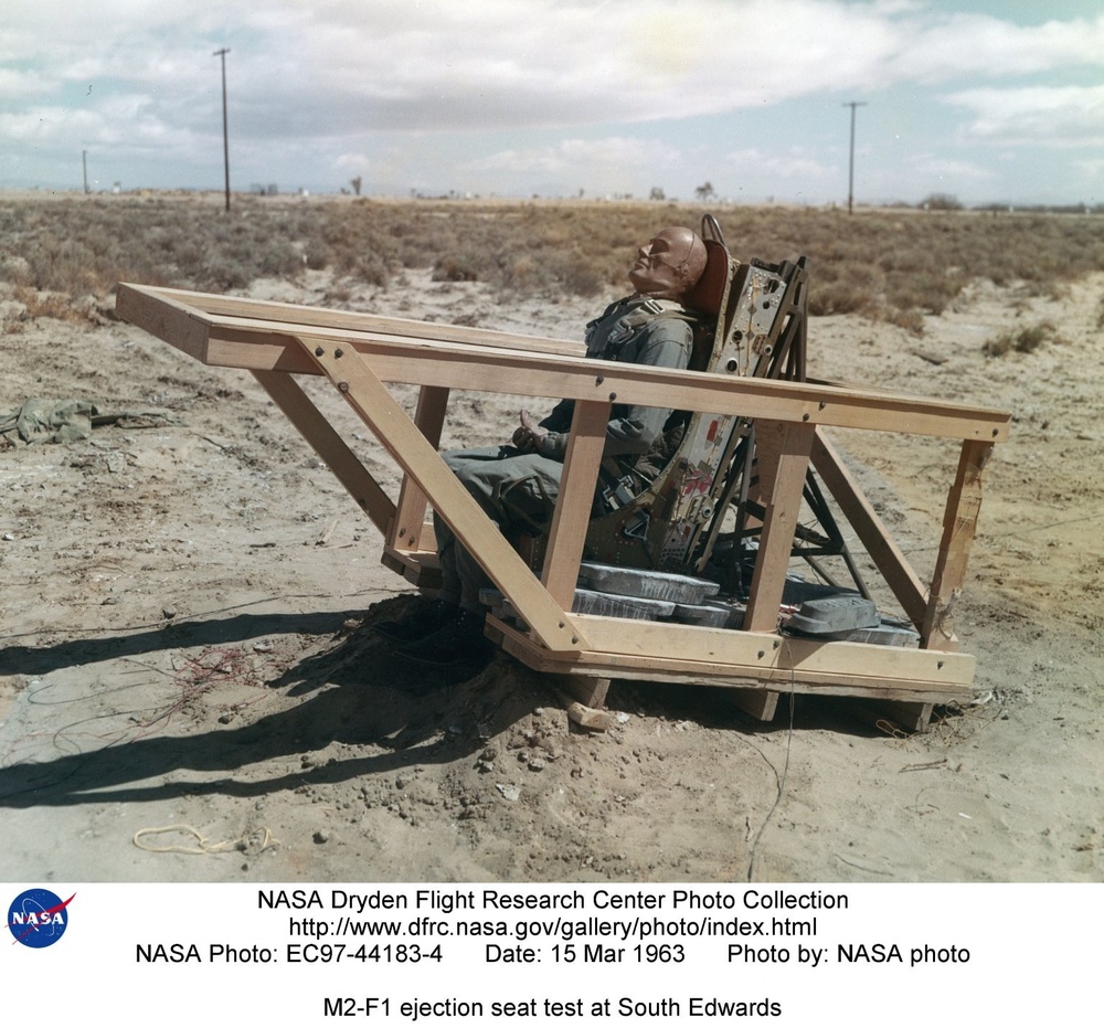 M2-F1 ejection seat test at South Edwards