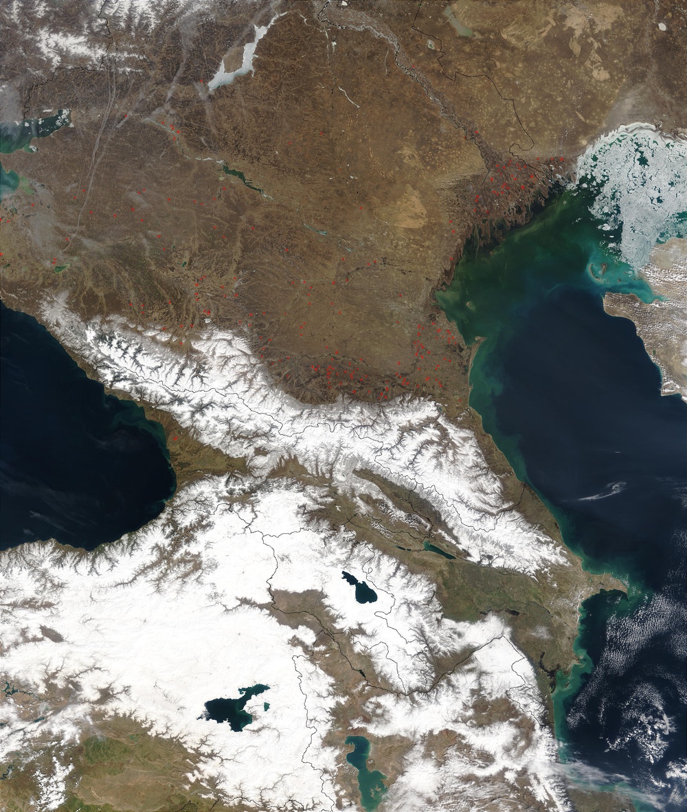 Fires in Volga River Delta and Southwest Russia: Natural Hazards