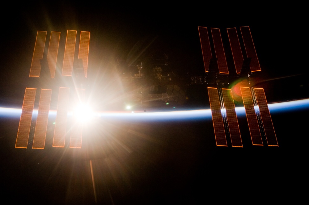 ISS Flyaround views during STS-119