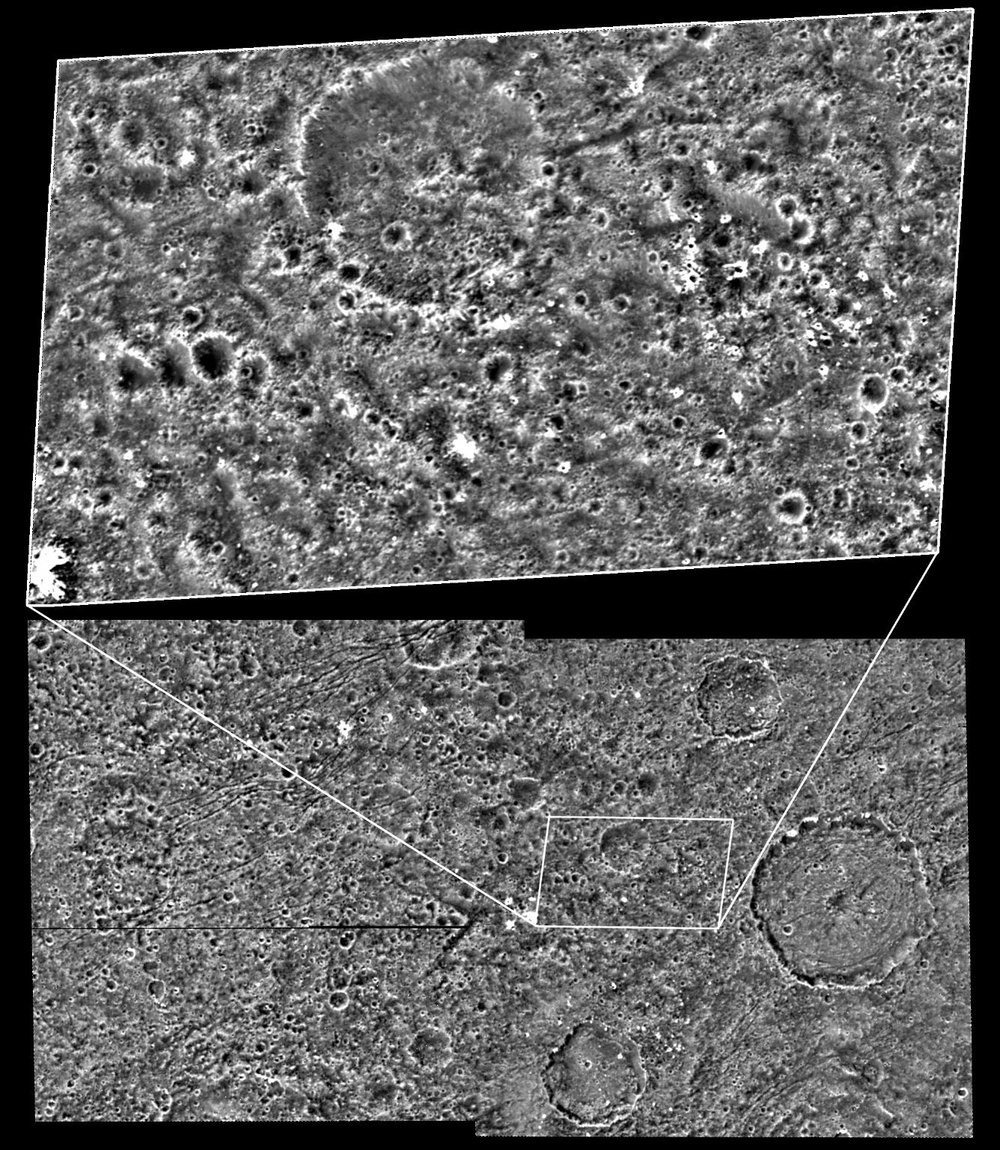 Ganymede dark terrain at high resolution