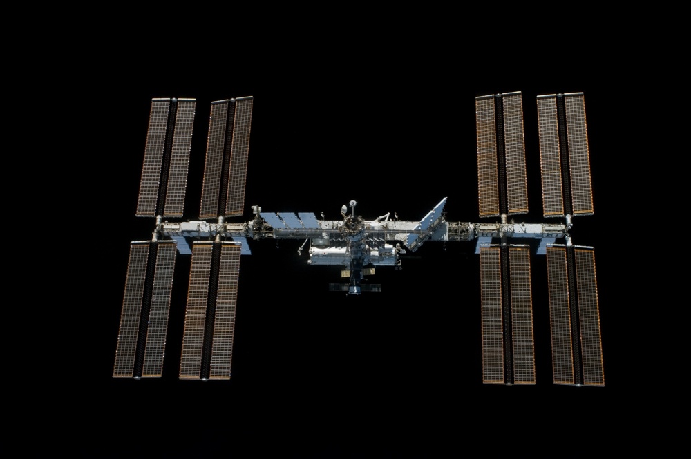 ISS Flyaround views during STS-119