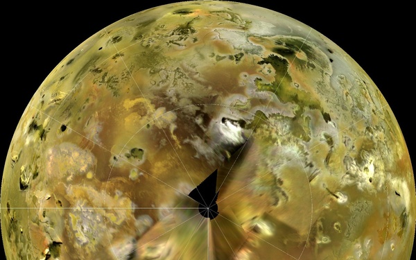 Io North Pole Grid