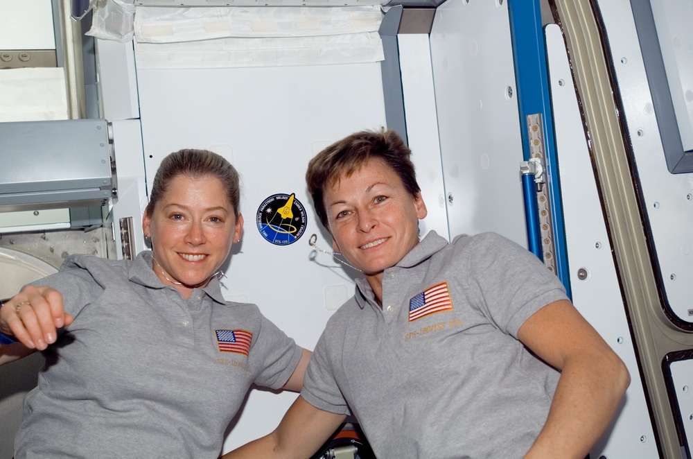 STS-120 and Expedition 16 Commanders in Node 2/Harmony module