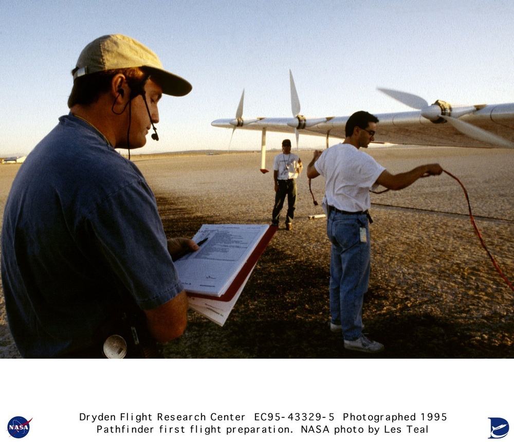 Pathfinder - flight preparation on lakebed