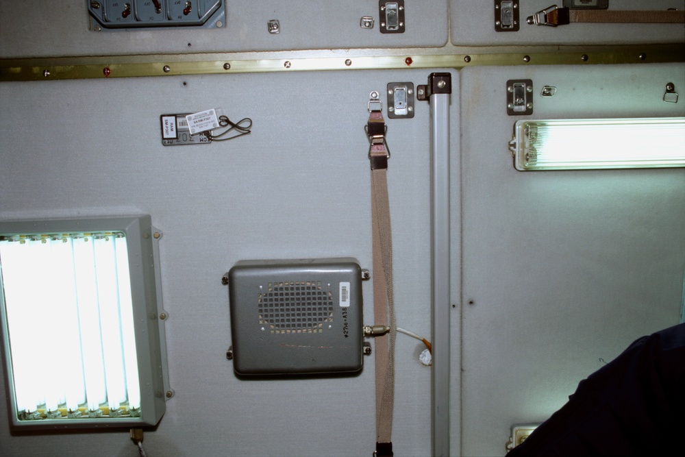 Radiation Area Monitor (RAM) / Dosimeter labeled 6A/SM-P307 in Zvezda taken during STS-100