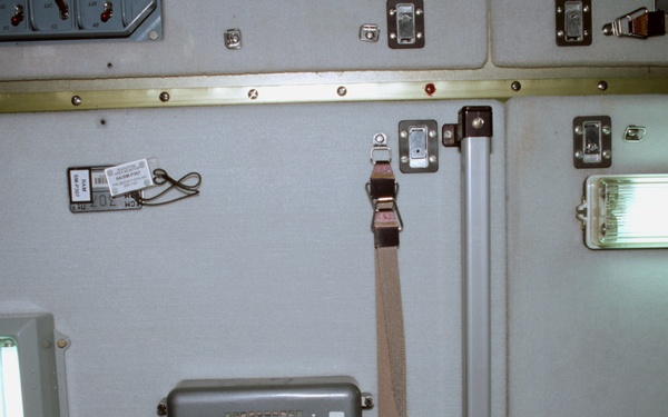 Radiation Area Monitor (RAM) / Dosimeter labeled 6A/SM-P307 in Zvezda taken during STS-100