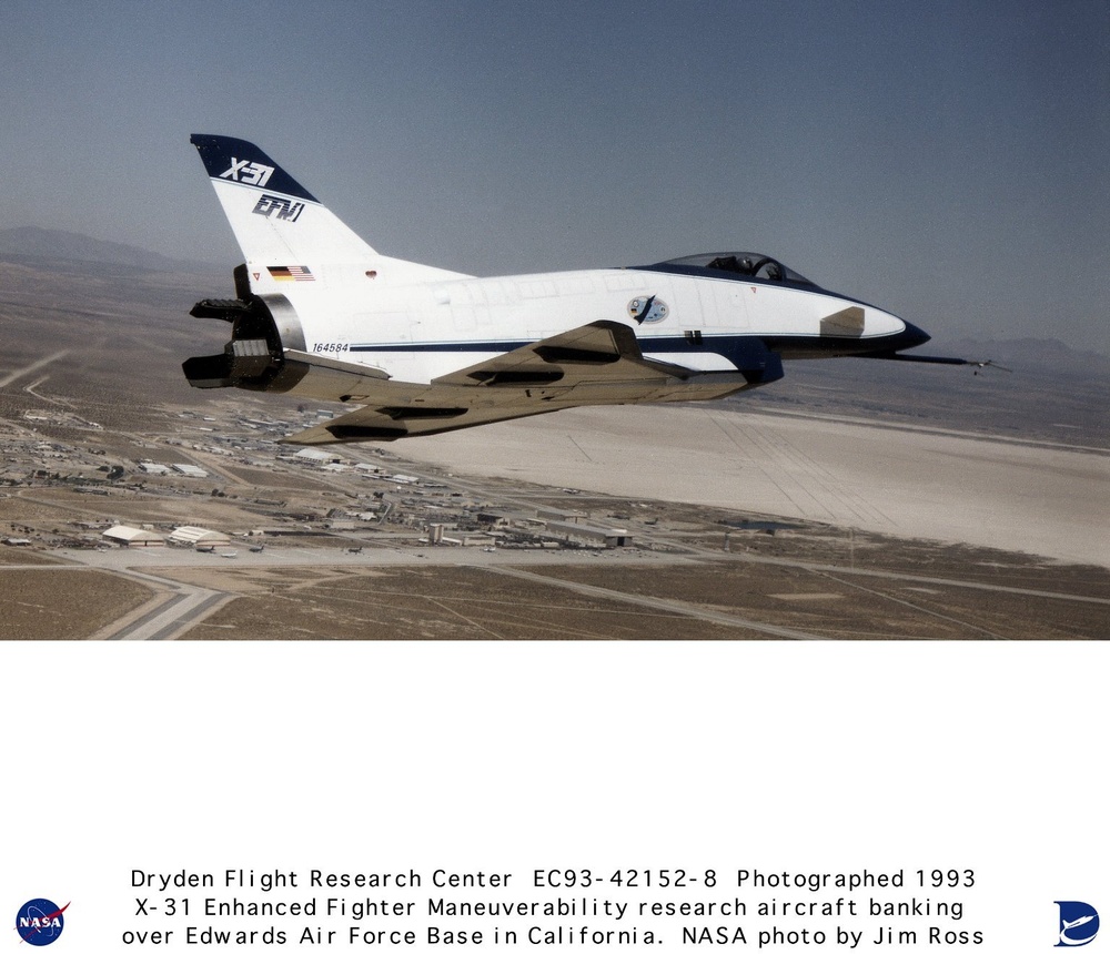 X-31 #1 in Flight over Edwards AFB