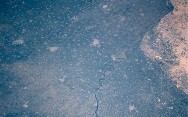 Nile River Delta taken from Atlantis during STS-106