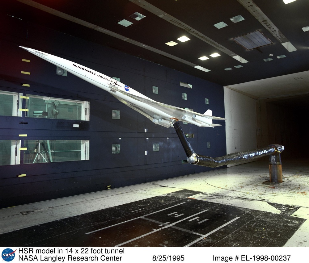 HSR model in 14 x 22 foot tunnel