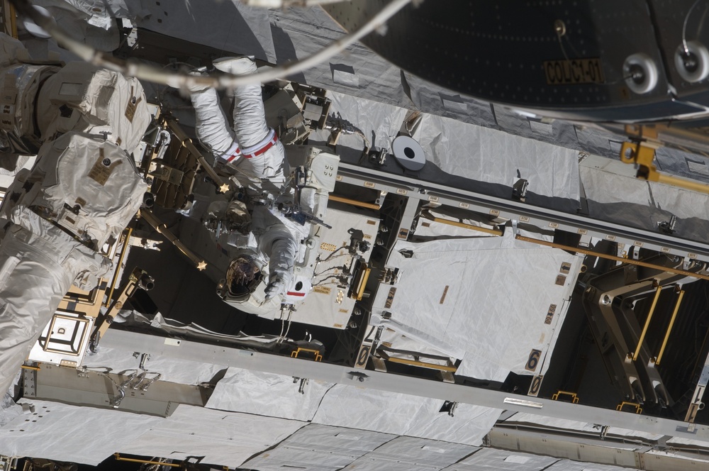 STS-119 Extravehicular Activity EVA 3 Clean-Up OPS